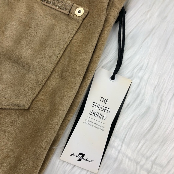 NWT 7 For All Mankind The Sueded Skinny Jeans - Picture 4 of 6